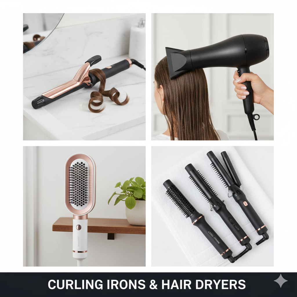 Curling Irons & Hair Dryers
