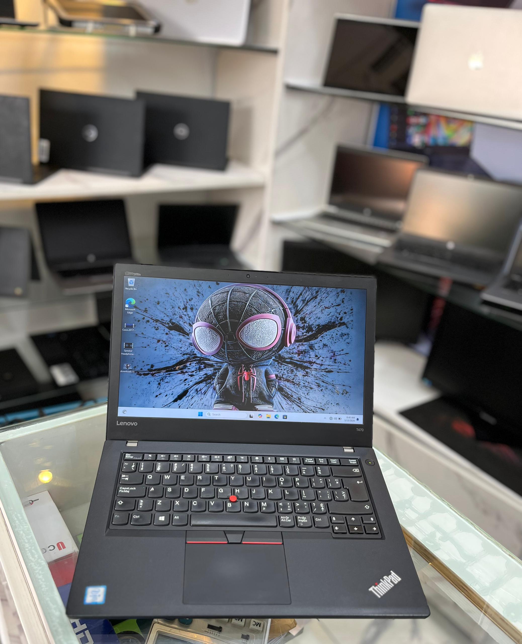 Lenovo ThinkPad T470 Laptop – Intel Core i5 6th Gen, 8GB RAM, 256GB SSD, 14" Full HD, Business Lapto