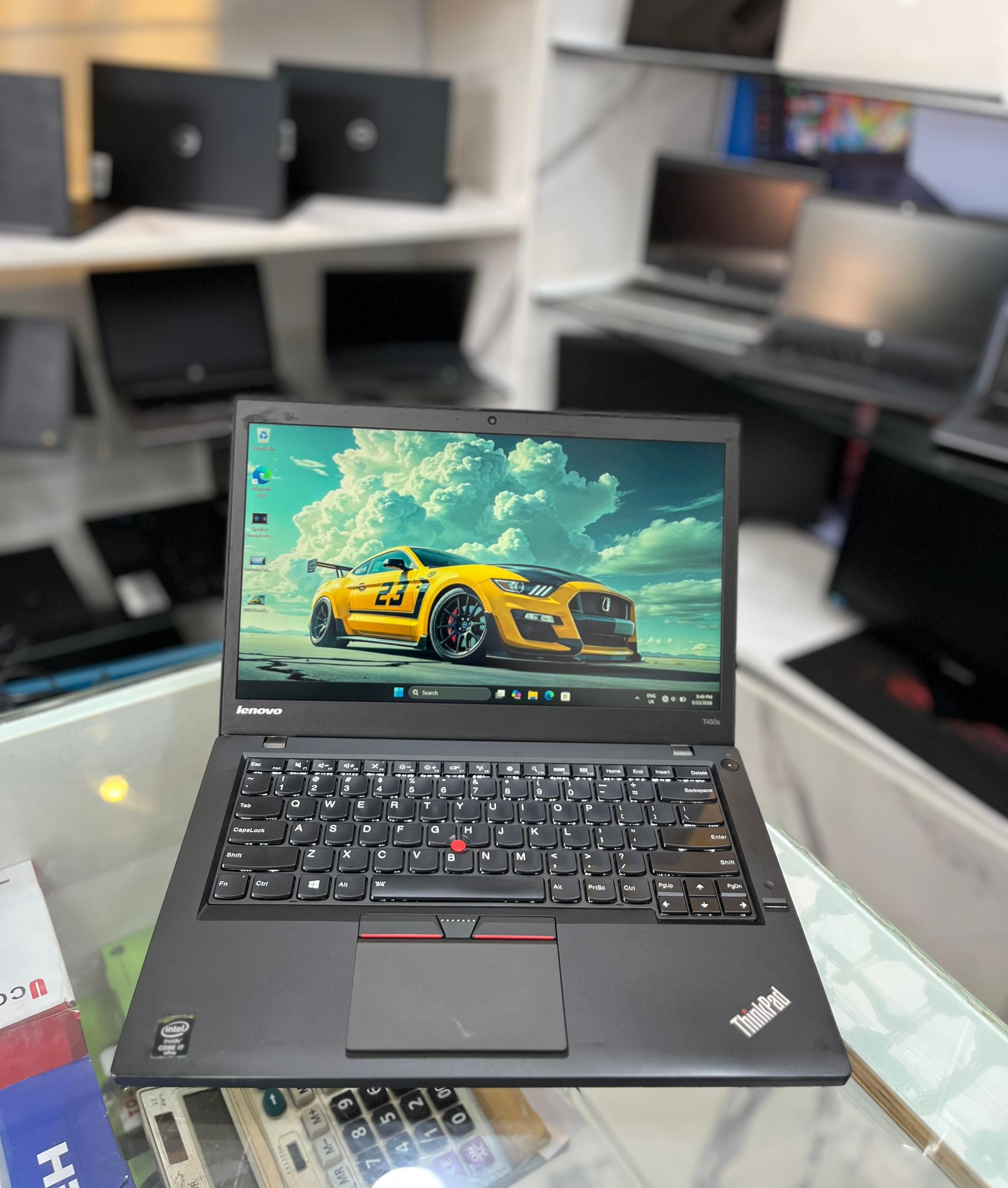 LENOVO THINKPAD T450S 💻  Intel®️ Core i7 5th Generation vpro max turbo frequency 2.60Ghz - @3.2Ghz