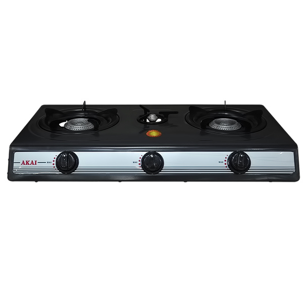 AKAI GAS STOVE 3 BURNERS TABLE TOP GC019A8302