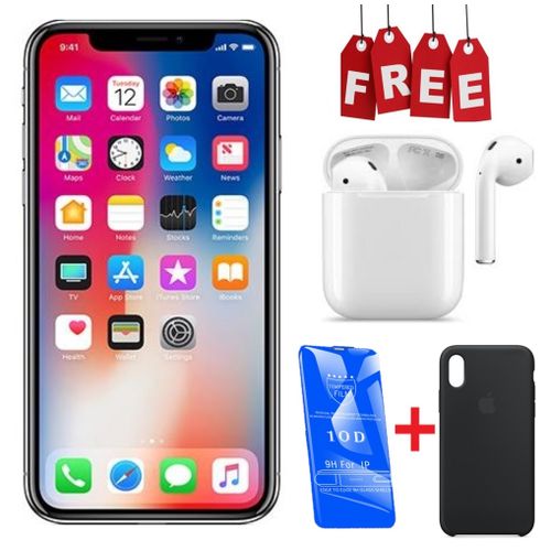 Apple iPhone XS Max - 256GB HDD - 4GB RAM - Space Grey + Free AirPods + Cover + Protector