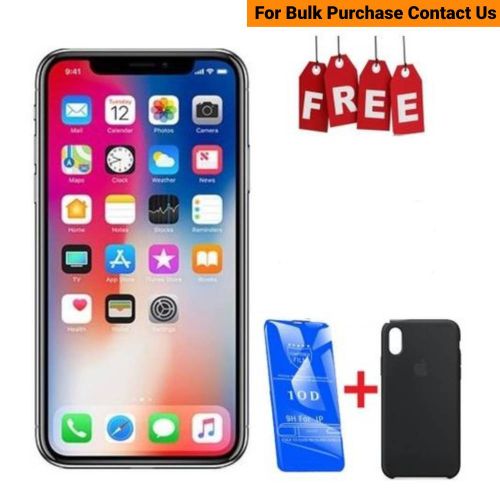 Apple iPhone X - 64GB HDD - 3GB RAM - Space Gray + Cover + Protector
