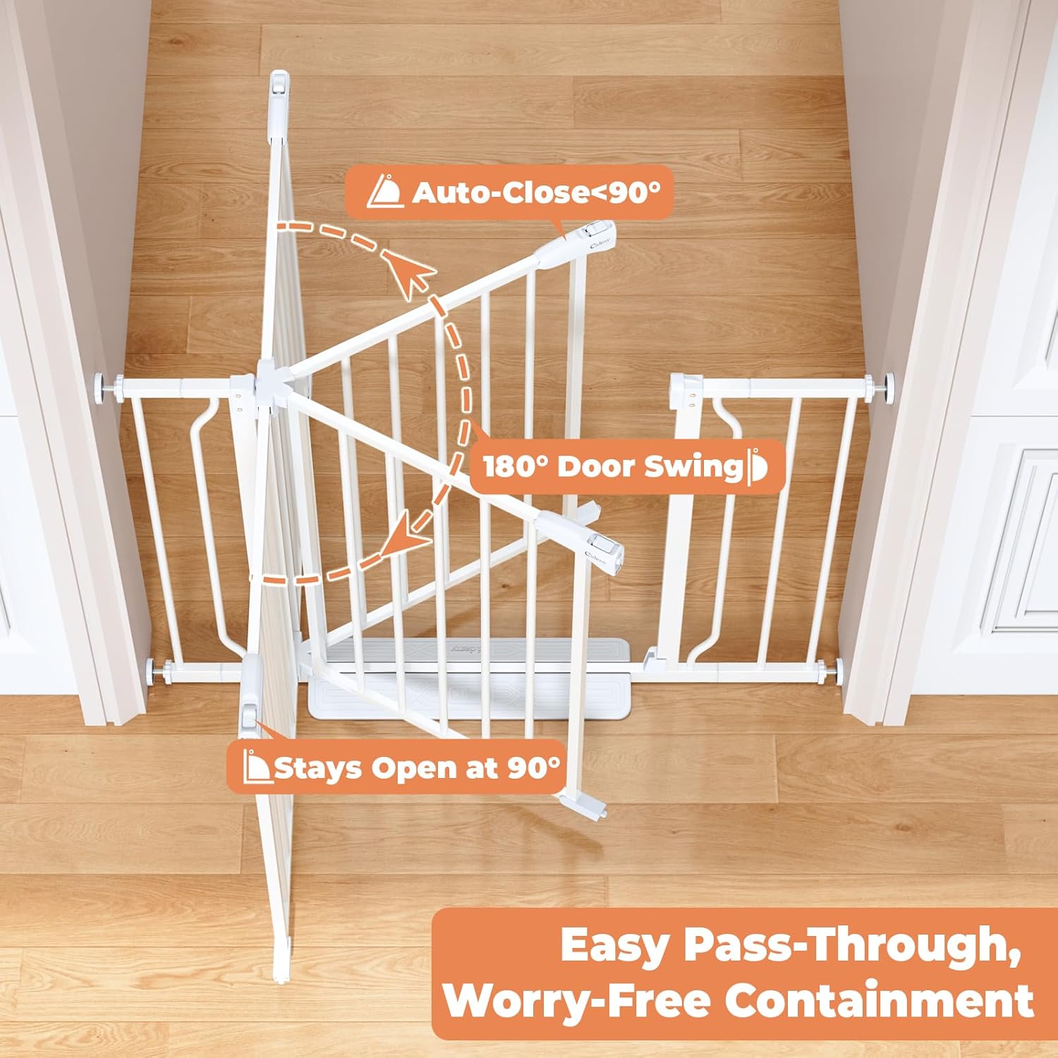 Fairybaby Extra Wide Baby Gate Pressure Mounted Stairs