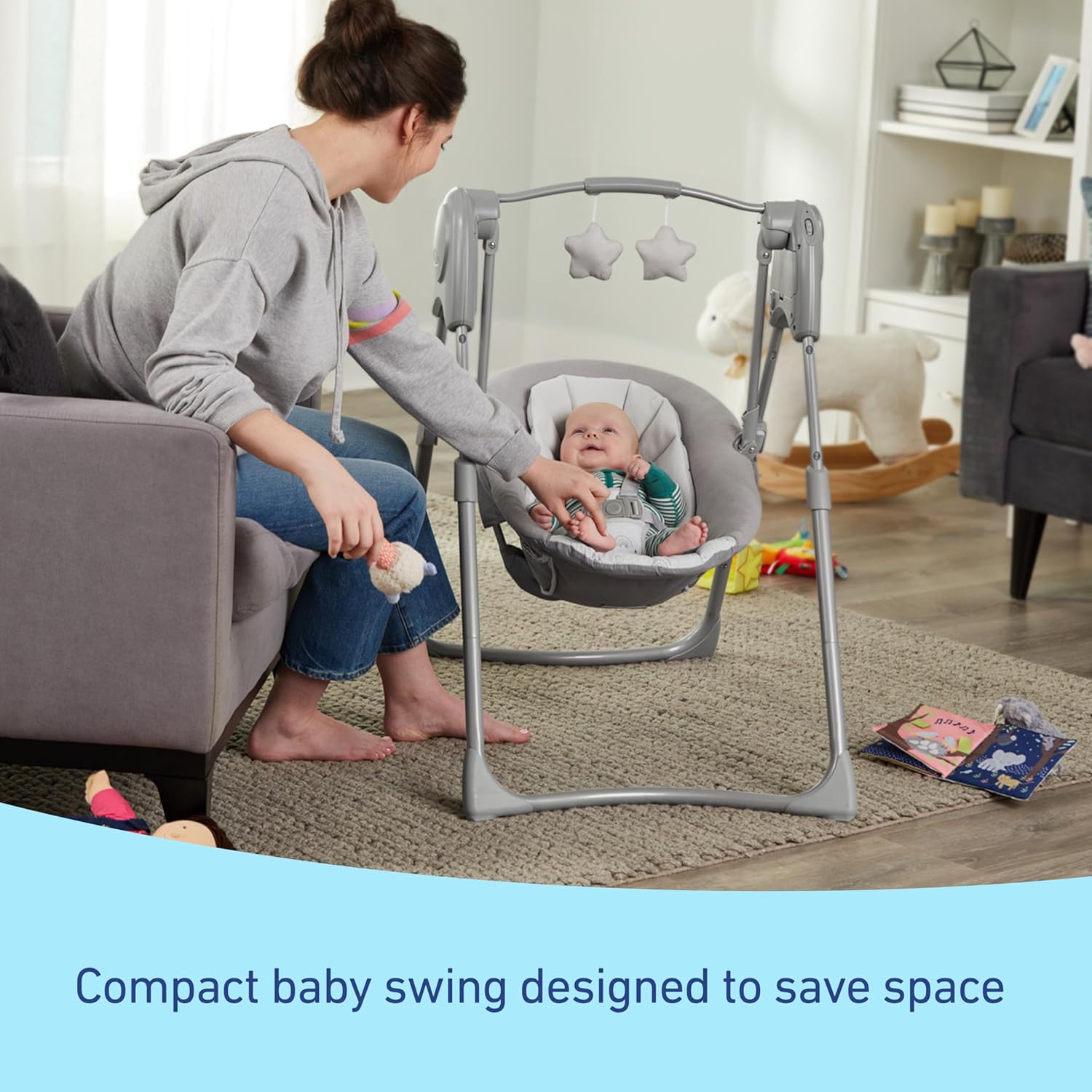 Graco Slim Spaces Compact Baby Swing