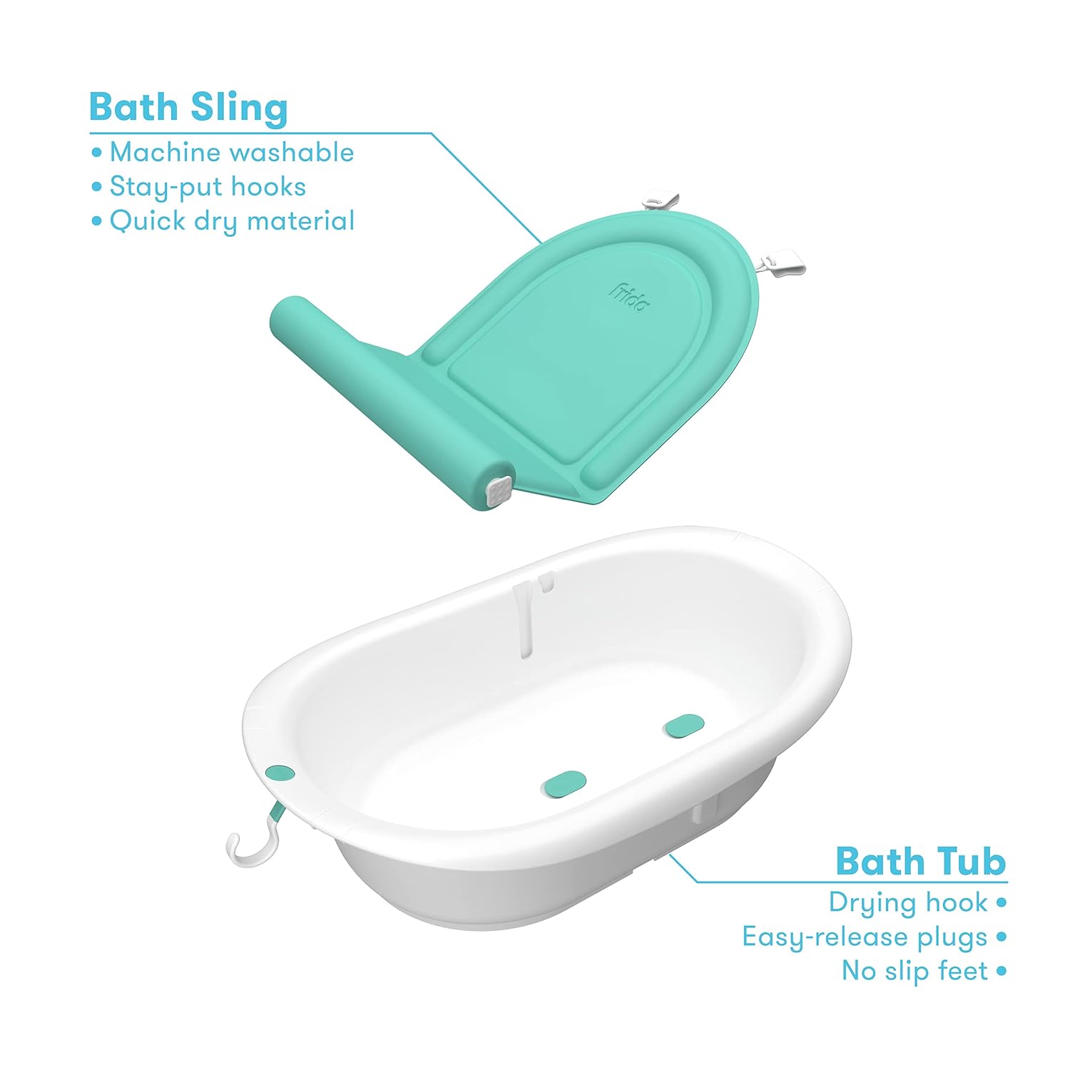 Fridababy 4 In 1 Grow With Me Baby Bathtub
