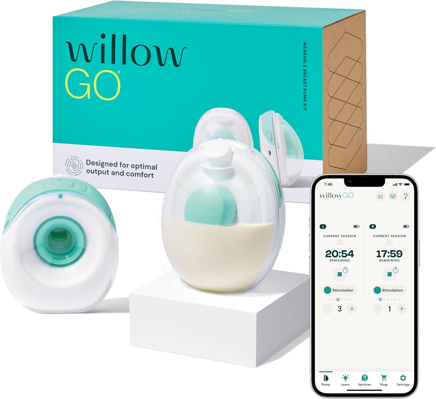 Willow Go Wearable Breast Pump
