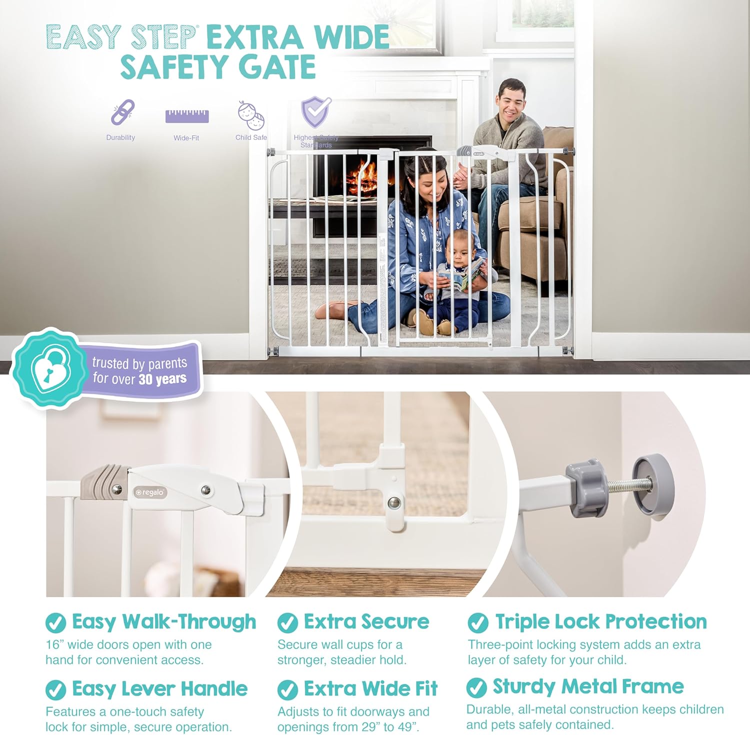 Regalo Extra Wide Baby Gate