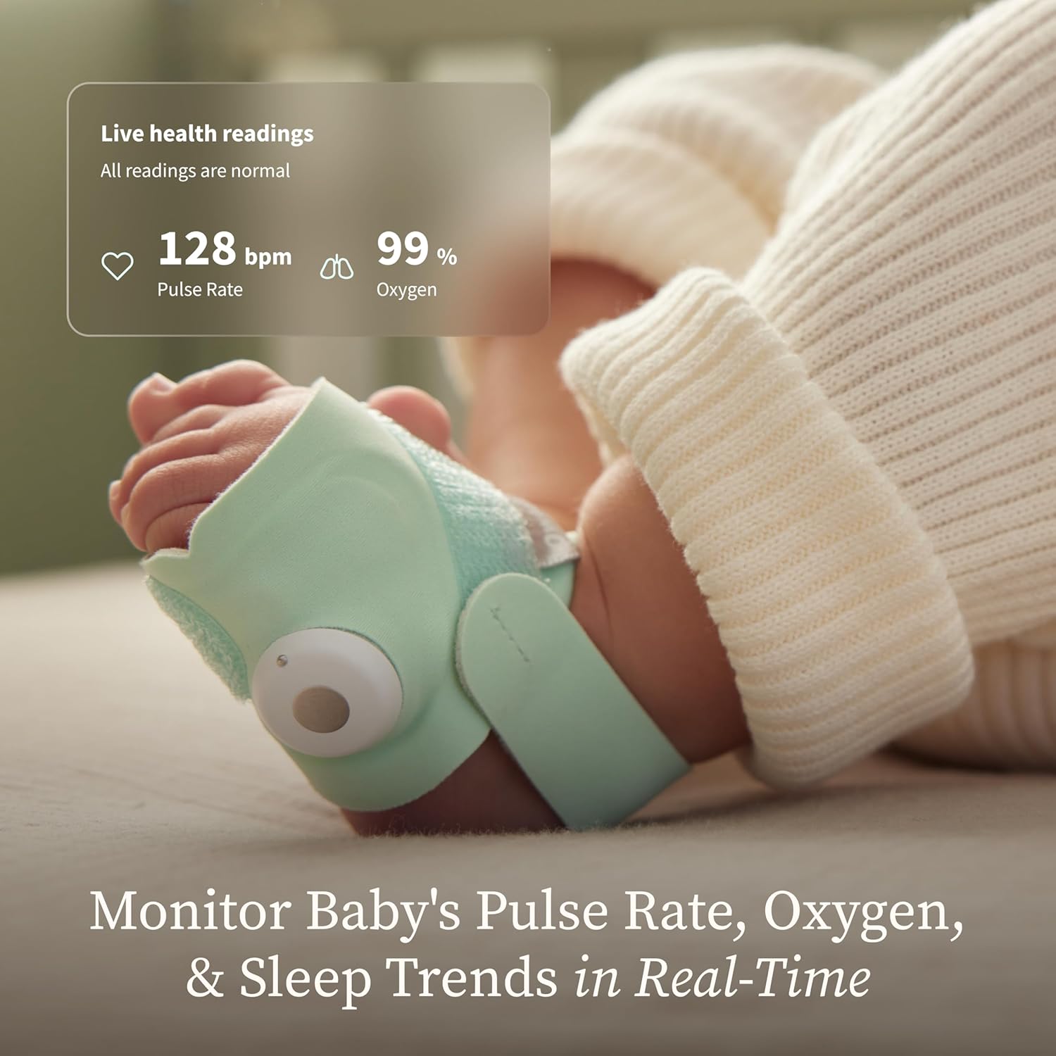 Owlet Dream Sock Baby Monitor — Smart Heart Rate & Oxygen Tracking