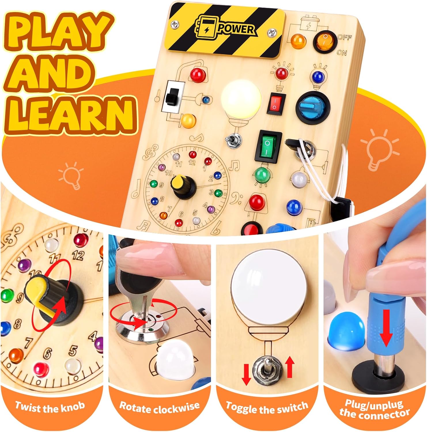 Montessori Activity Board For Toddlers