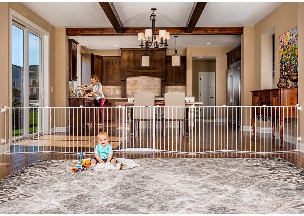 Regalo Metal Wood Adjustable Baby Gate