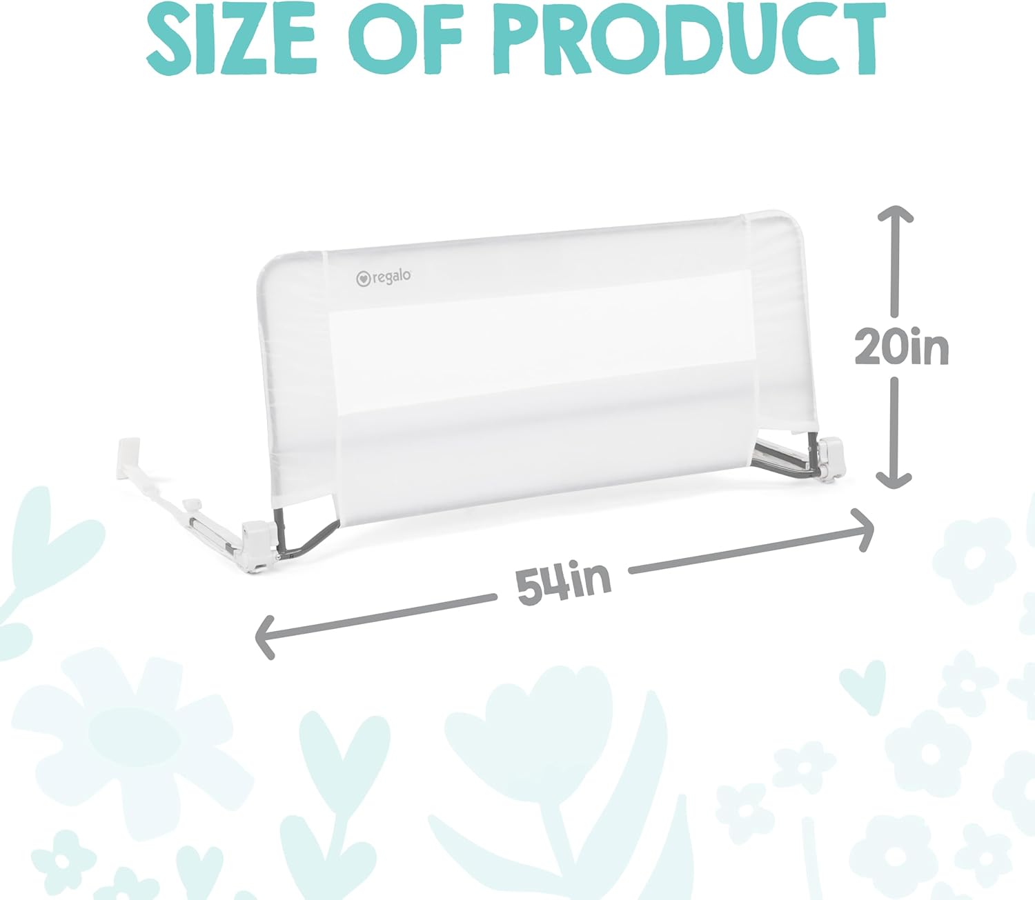 Regalo Swing Down Bed Guard Rail Xl