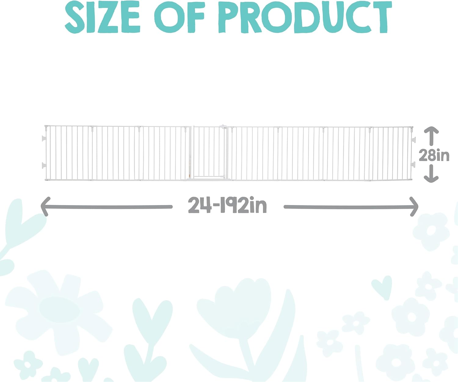 Regalo Metal Wood Adjustable Baby Gate