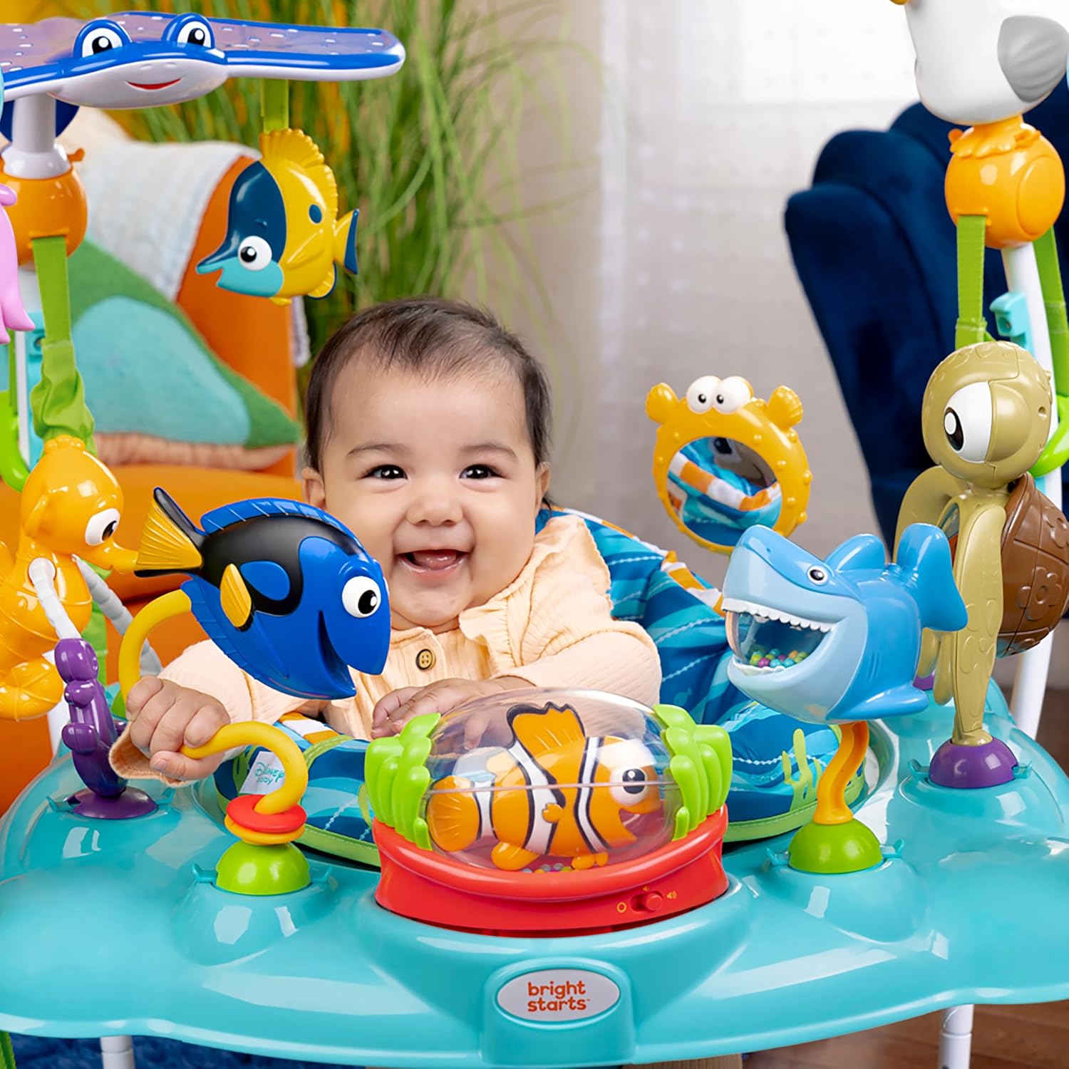 Bright Starts Playful Paradise Vibrating Baby Bouncer