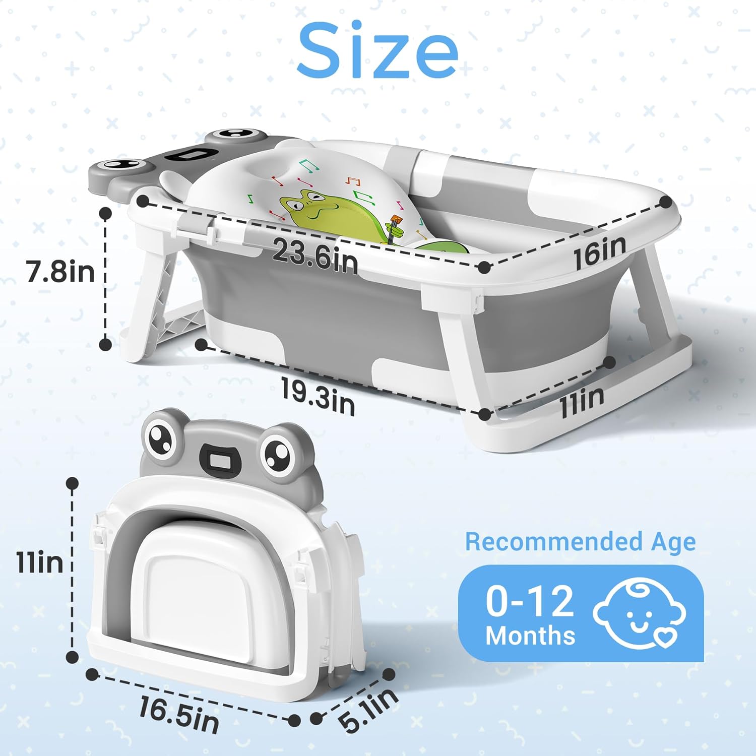 Jool Baby Fold N Store Bathtub Collapsible