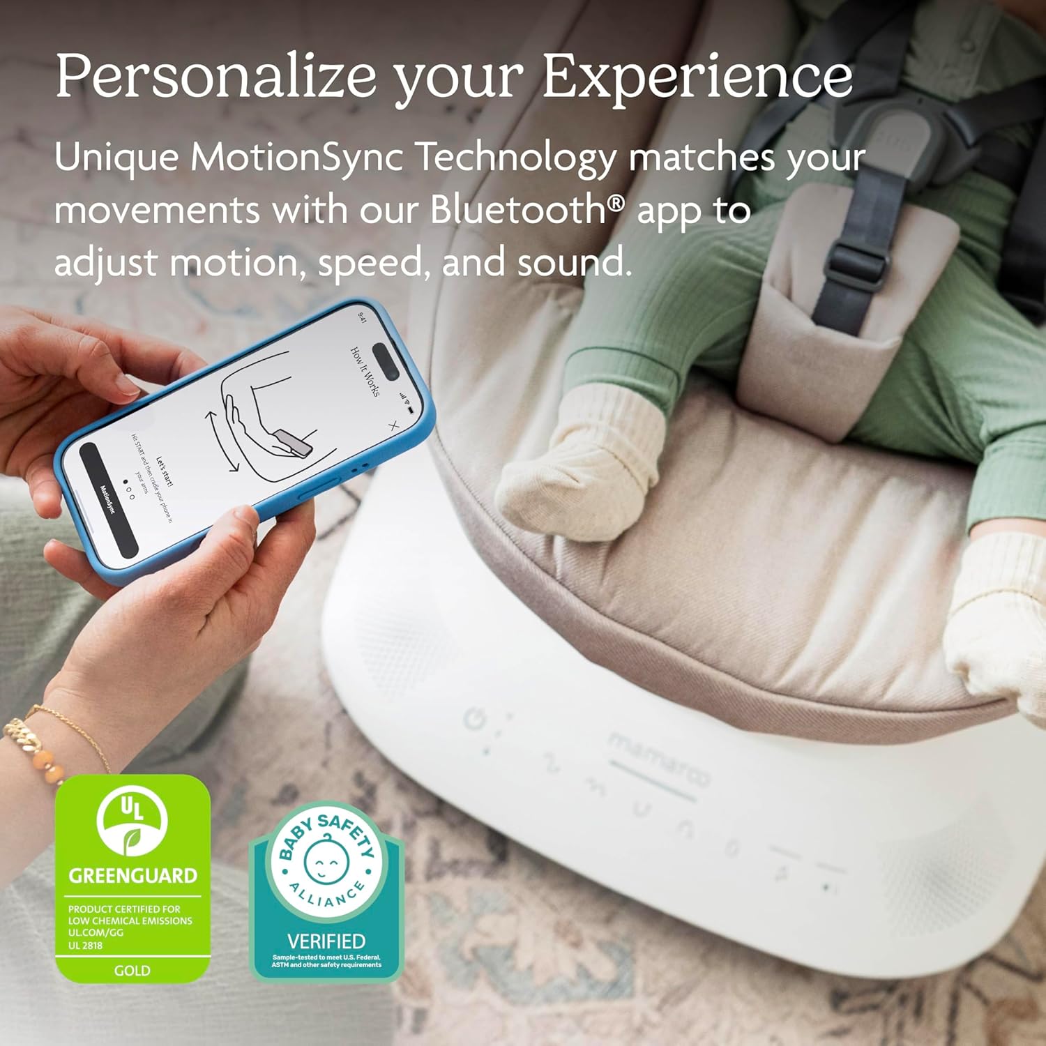 4moms mamaRoo Smart Baby Swing — 5 Unique Motions
