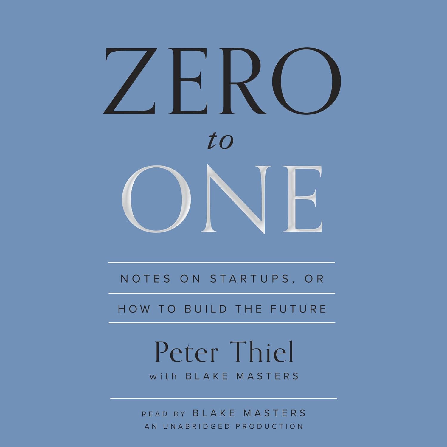 Zero to One — Peter Thiel & Blake Masters