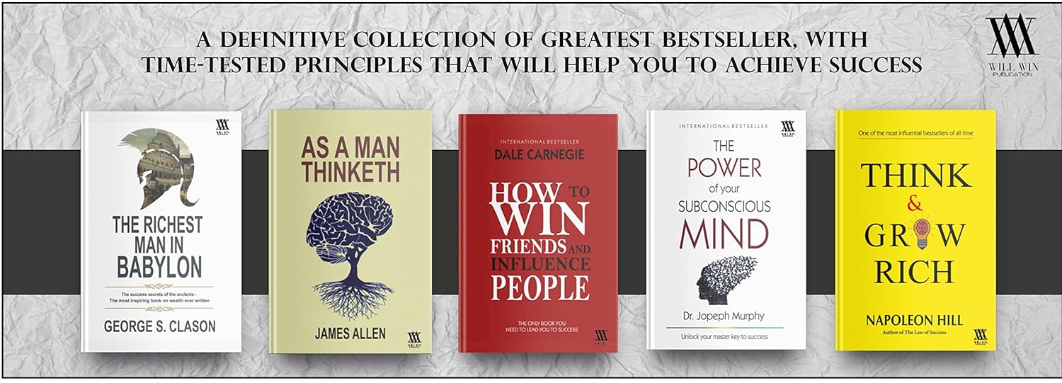 Psychology Of Money Atomic Habits Rich Dad 48 Laws Think Grow Rich 5 Books