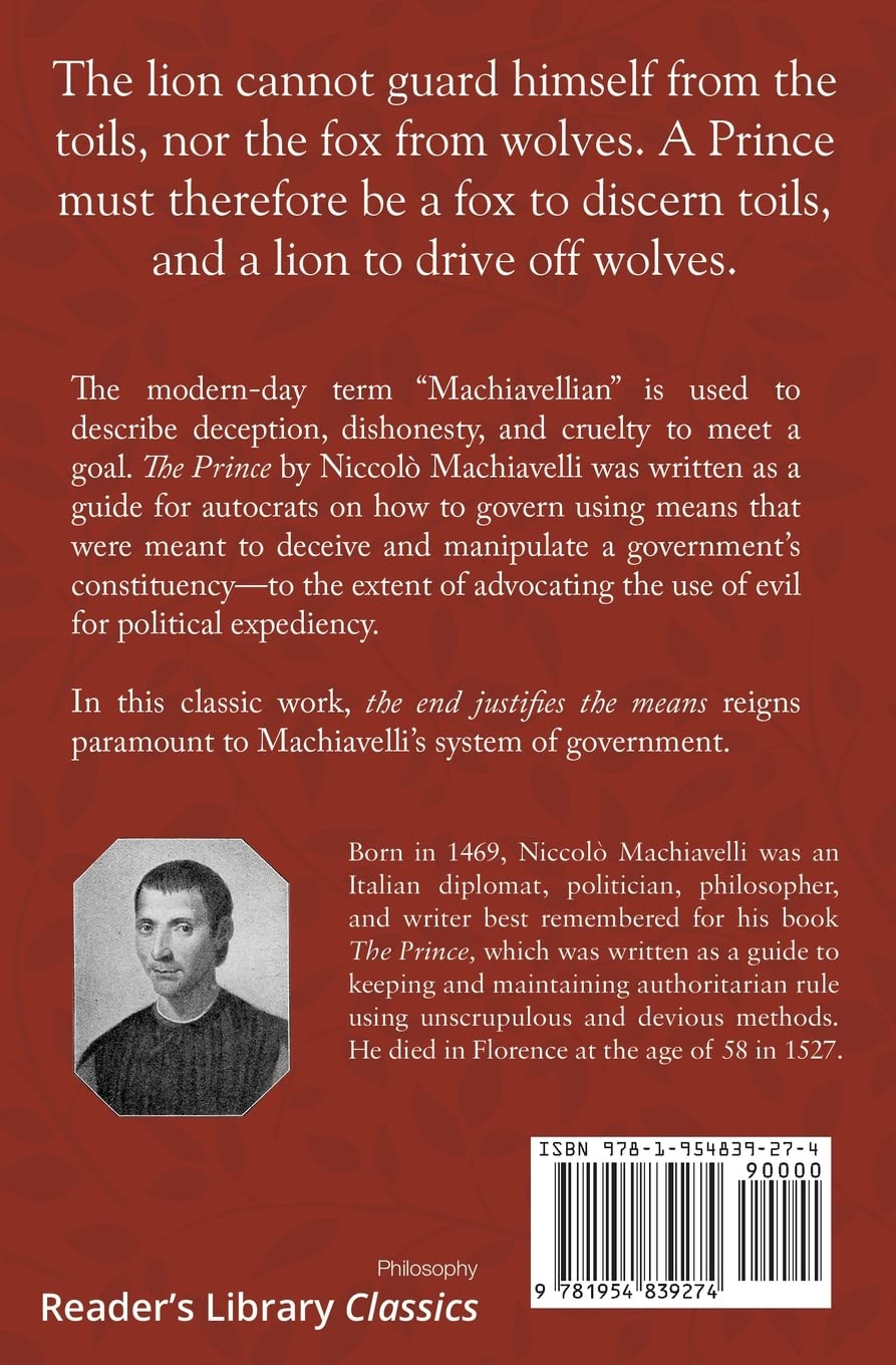 The Prince — Niccolò Machiavelli