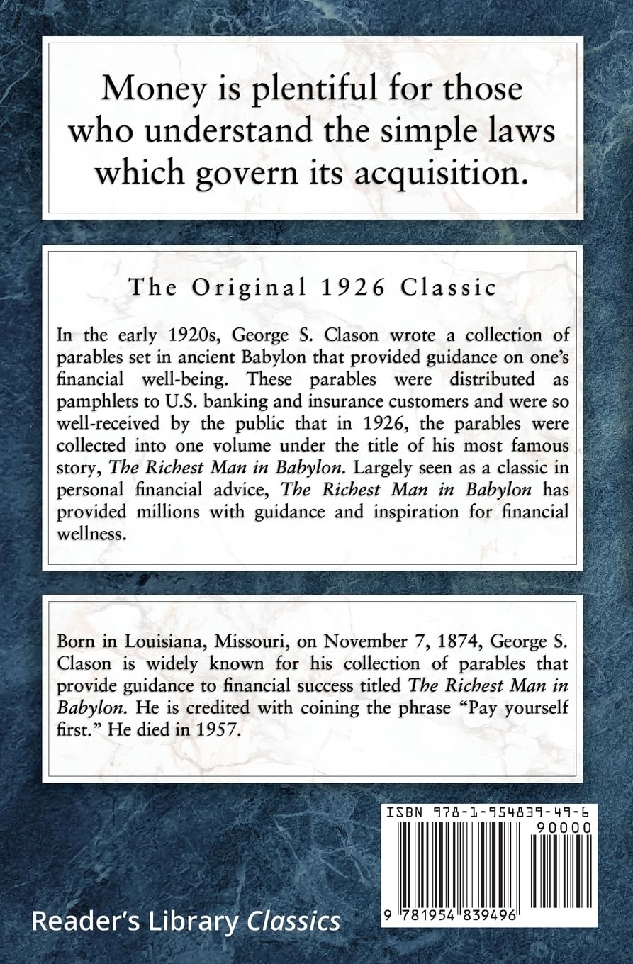 The Richest Man in Babylon — George S. Clason