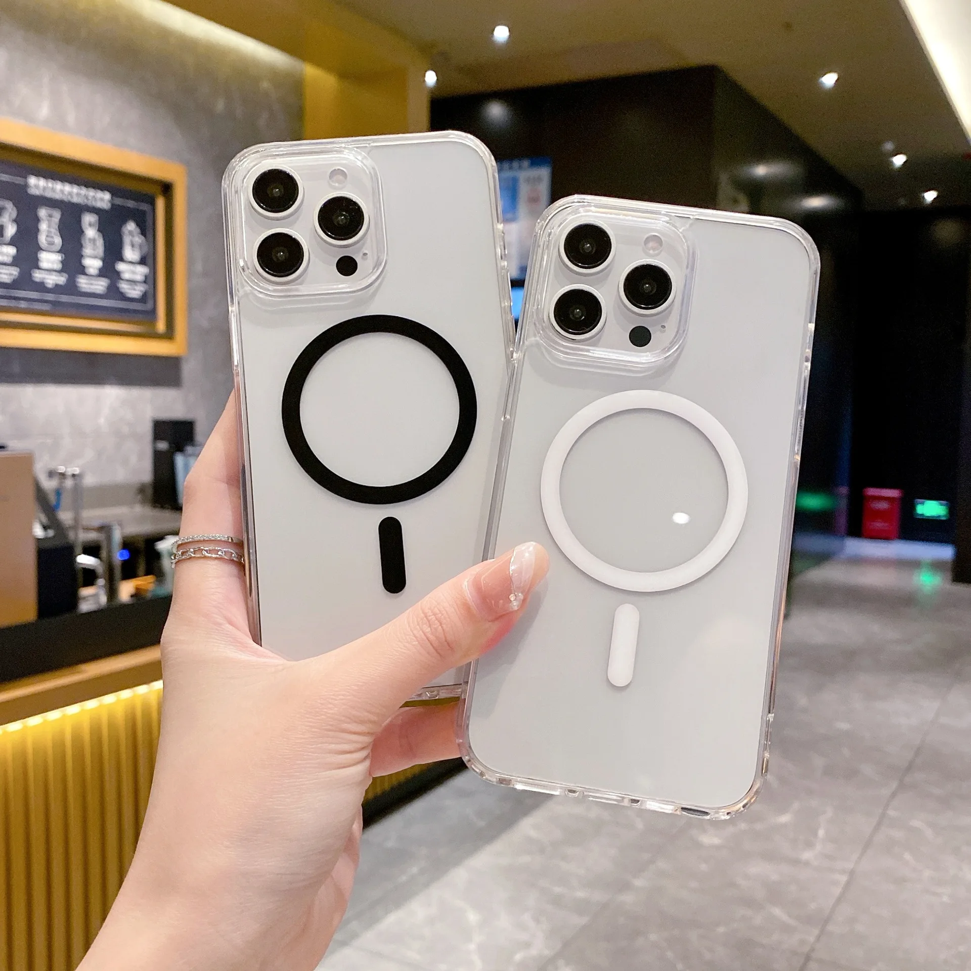 Transparent Magnetic Wireless Charger Case – For iPhone 11 to 16 Pro Max