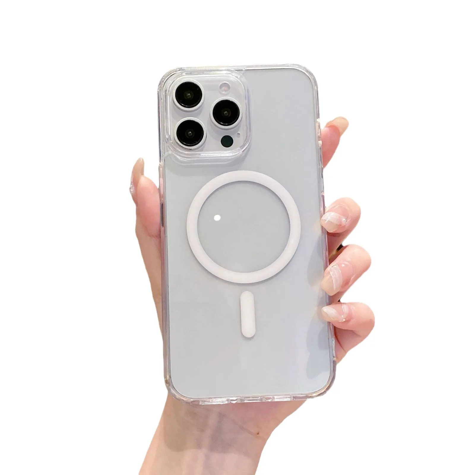 Transparent Magnetic Wireless Charger Case – For iPhone 11 to 16 Pro Max