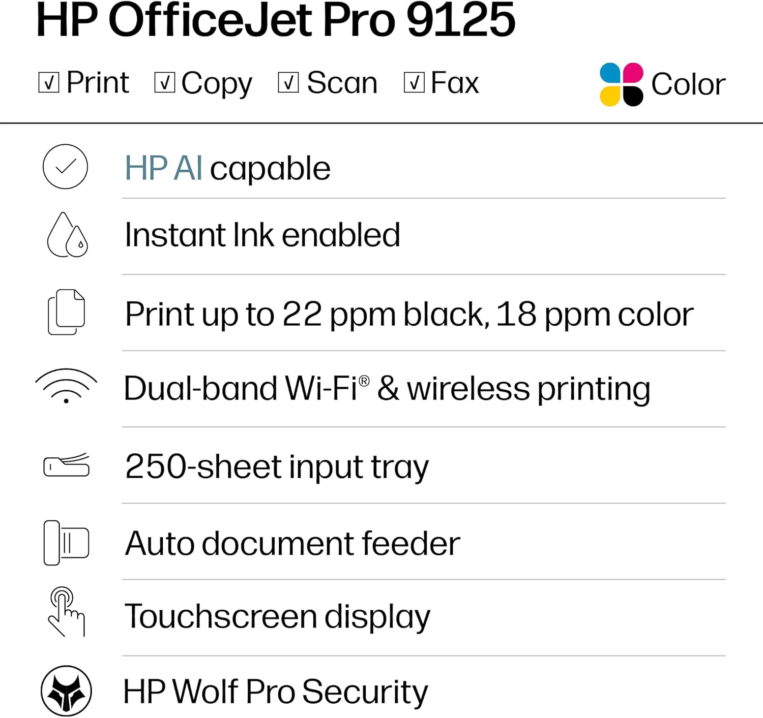 HP OfficeJet Pro 9730 Wide Format All-in-One Printer — Print Up to A3