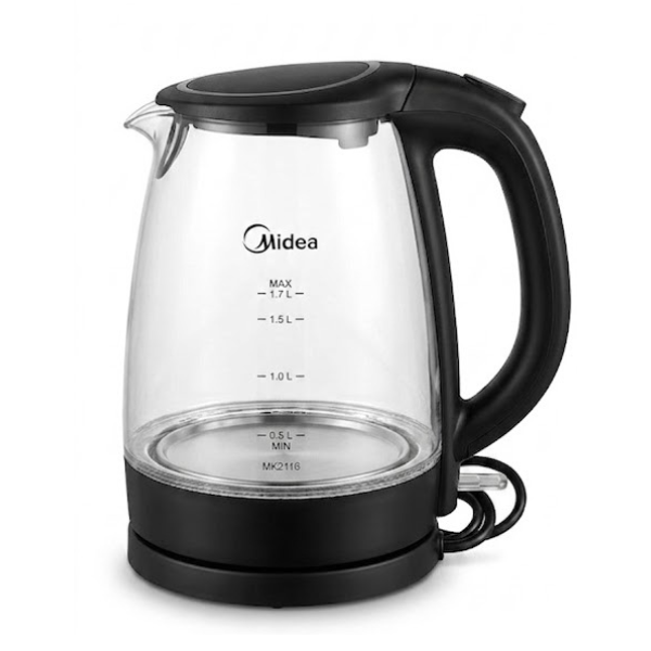 MIDEA KETTLE 1.7L 2200W GLASS MK-17G02A2