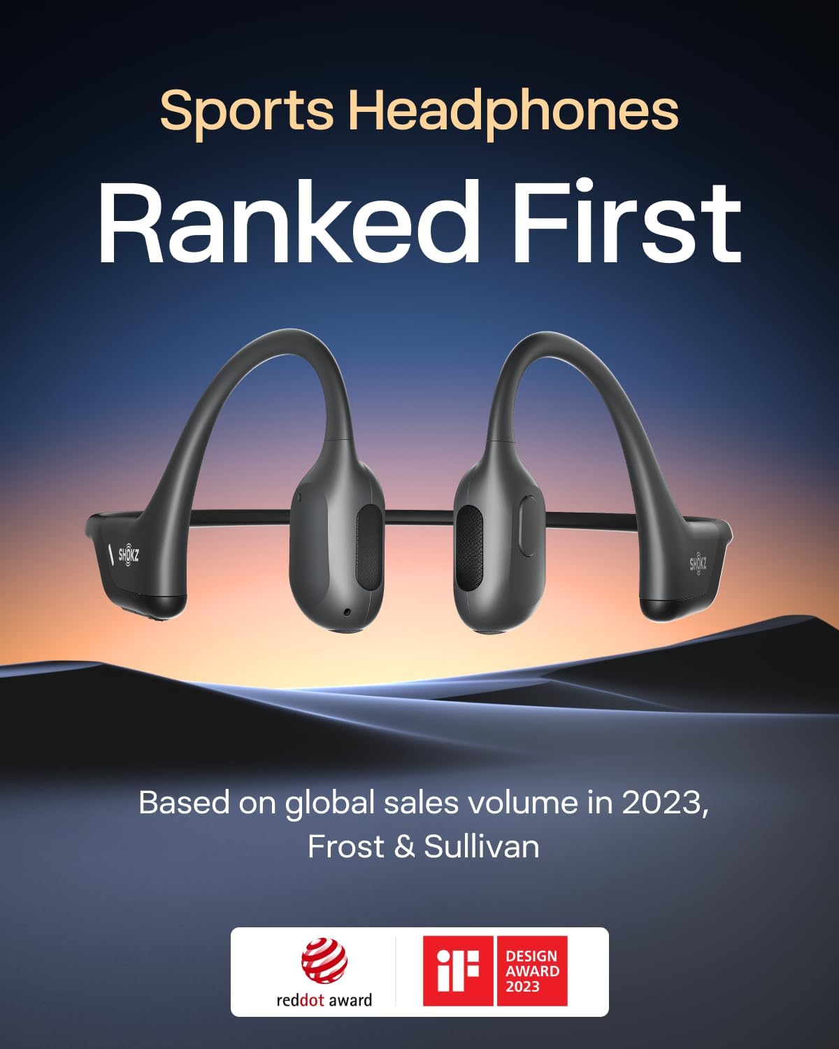 Shokz OpenRun — Open-Ear Bone Conduction Sport Headphones