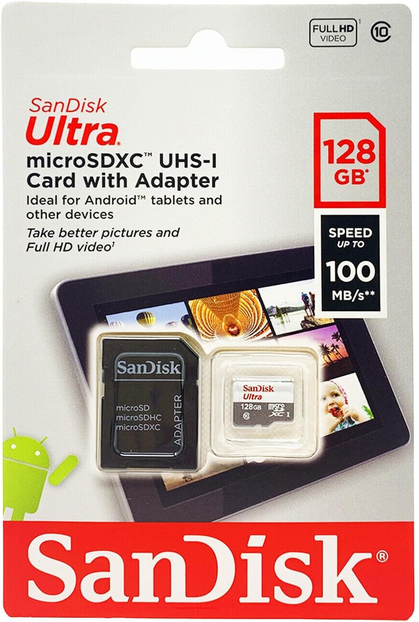 SanDisk Ultra 128GB microSD Card — High-Speed Card for Android & Cameras