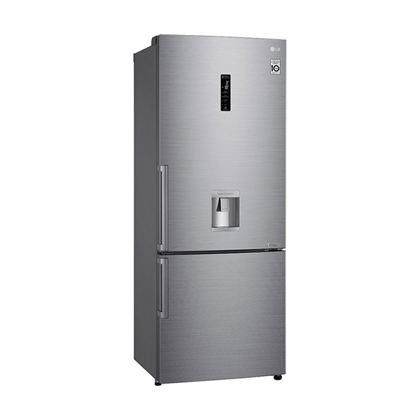 LG DOUBLE DOOR COMBI REFRIGERATOR WITH DISPENSER 446L SILVER GC-F689BLCZ