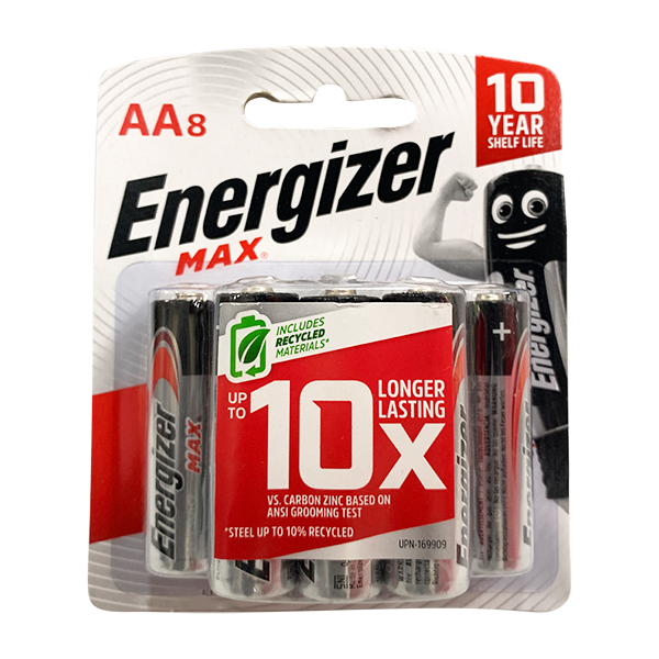 ENERGIZER BATTERY MAX AABP8
