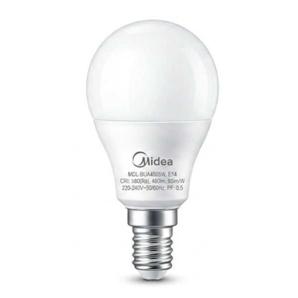 MIDEA LED BULB A 5W E14 COOL MDL-BUA4505WE1465