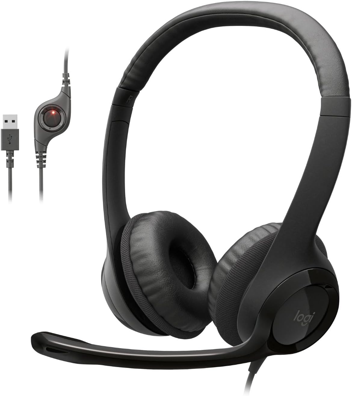 Logitech H390 USB Headset — Clear Audio for Work & Online Calls