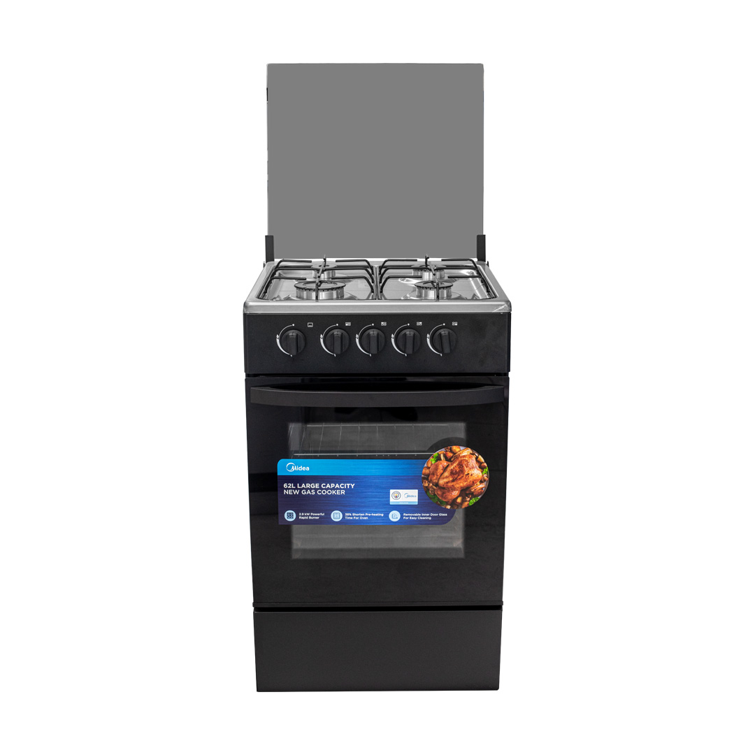 MIDEA GAS COOKER 4 BURNER (50 X 50)CM BLACK SP5055T082-B