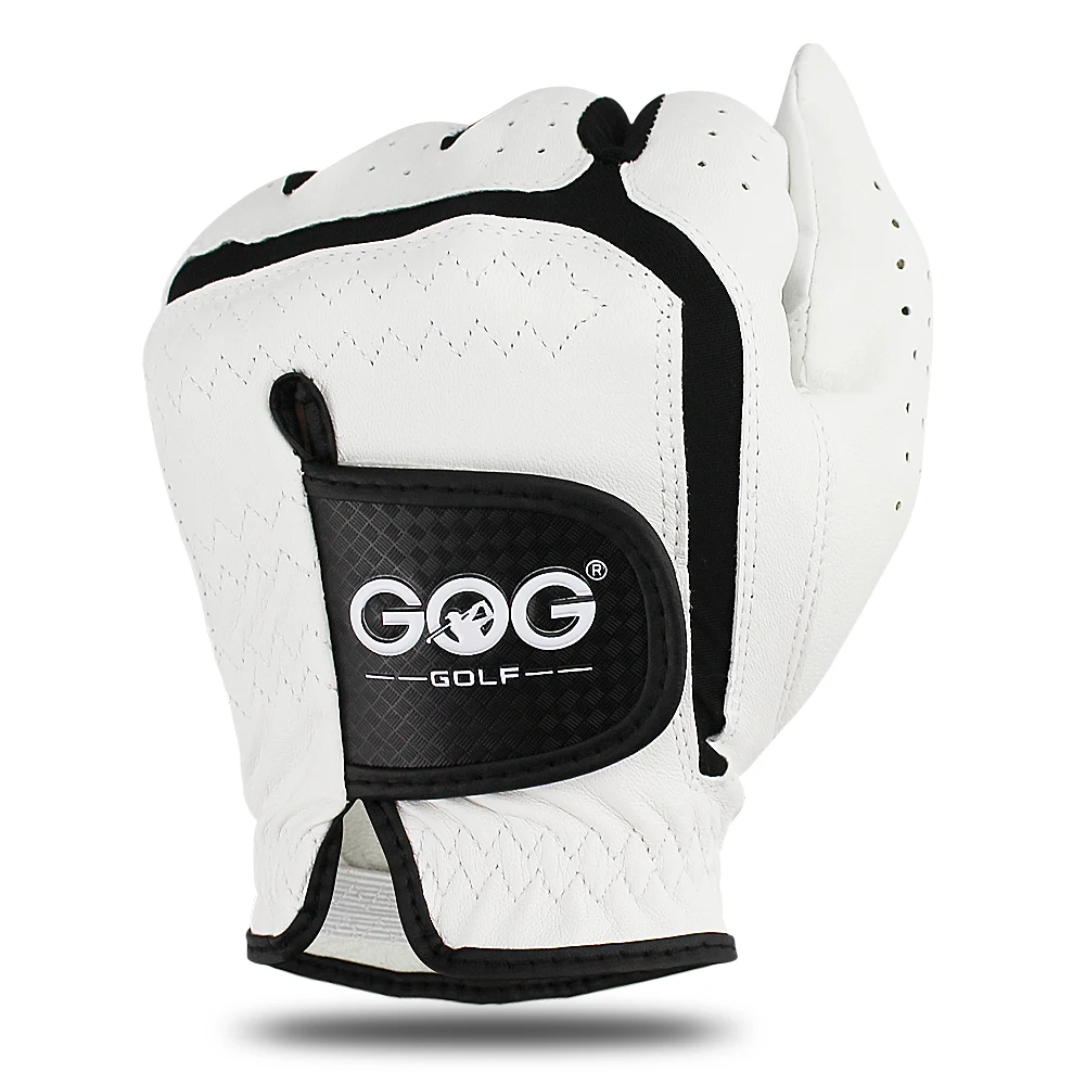 GOG Golf glove Genuine sheepskin leather for men white Breathable glove for golfer 1 pc new dropship