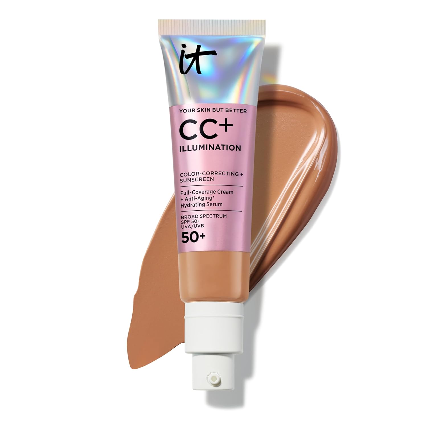 IT Cosmetics CC+ Cream with SPF 50 ā Full Coverage Colour Correcting Cream