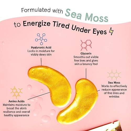 grace & stella Award Winning Under Eye Mask - Birthday Gifts for Women - Gel Eye Patches for Dark Circles, Puffy Eyes, Undereye Bags - Gifts for Mom - Vegan Self Care (24 Pairs, Gold)