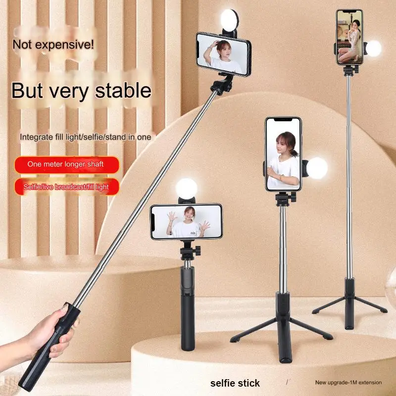 New Tripod Selfie Stick 2024 Trending Sale Premium Extra Long 360 Rotation Mobile Phone Mini Tripod Selfie Stick With Light