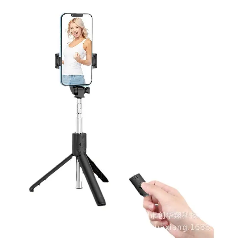 Mini Selfie Stick Tripod 360 Rotation Stretch Phone Holder Live Vlog Video Remote Control Selfie Stick With Led Light