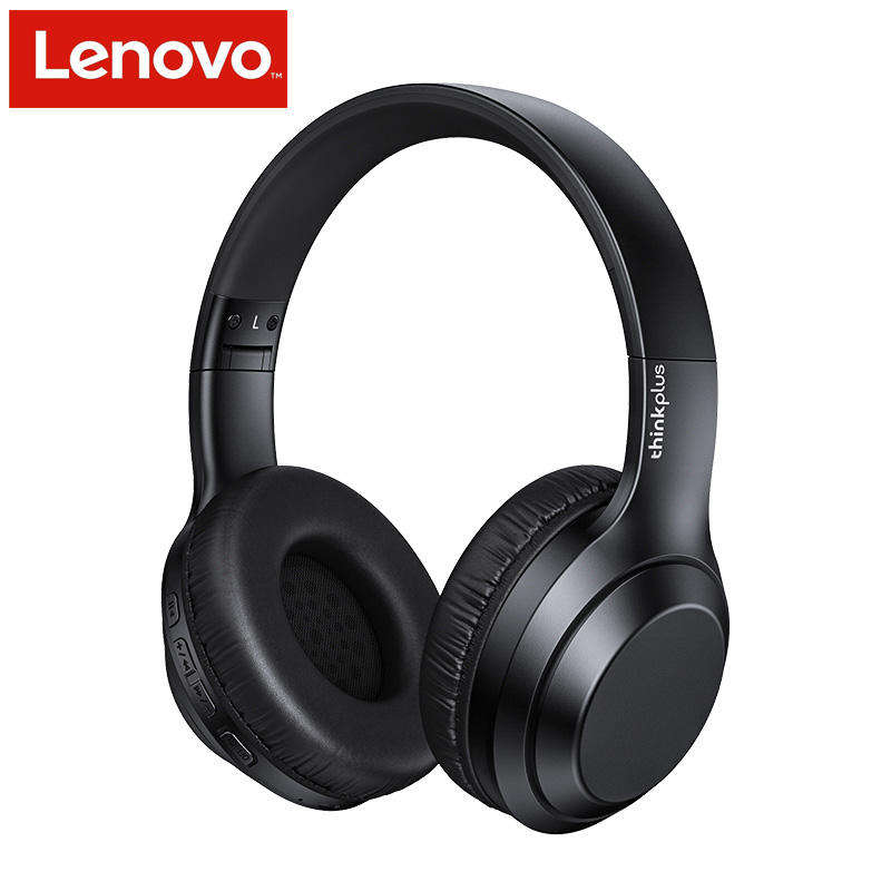 Original Lenovo TH10 9D Surround Sound CVC Noise Cancelling Headphones Gaming Folding Hifi Wired Headset Bt Wireless Earphones