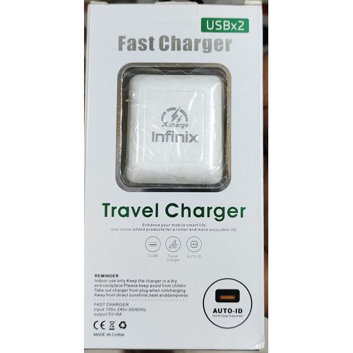 Infinix Fast USB Travel Charger - White