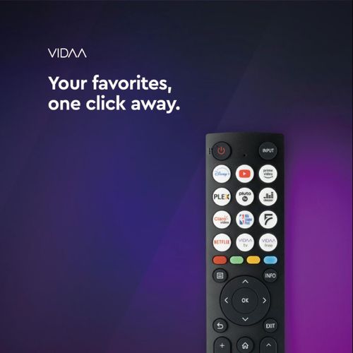 55 Inch Frameless 4K UHD Television – Smart VIDAA with 1 Year Warranty