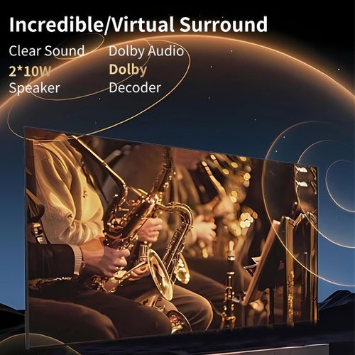 55 Inch Frameless 4K UHD Television – Smart VIDAA with 1 Year Warranty