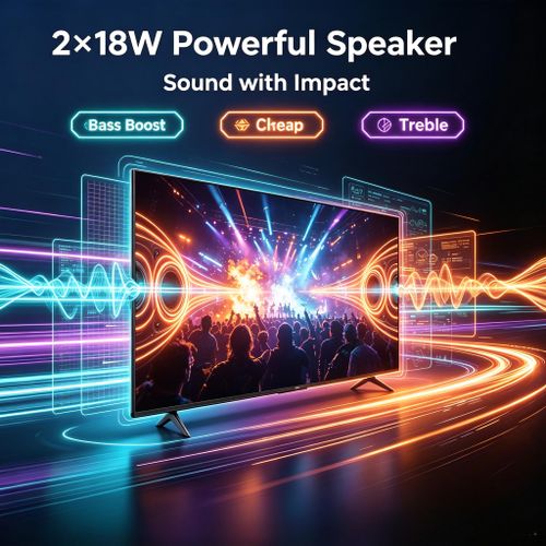 WEYON 50 Inch Android 14 LED TV WiFi HDMI USB YouTube Google Play