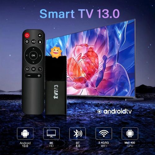 4K Ultra HD Android Smart TV Box, High-Speed ​​Streaming Media Player, Quad-Core Processor