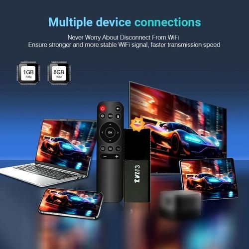 4K Ultra HD Android Smart TV Box, High-Speed ​​Streaming Media Player, Quad-Core Processor