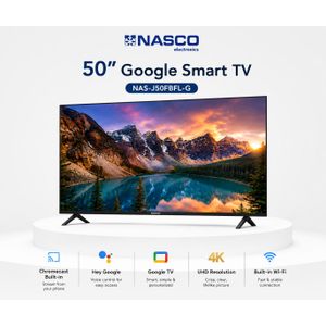50" Google Smart 4K HDR LED TV (NAS-J50FBFL-G) - Black