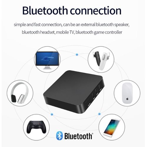 5G - 4K HD TV Box Android - 2.4G - WiFi - Black