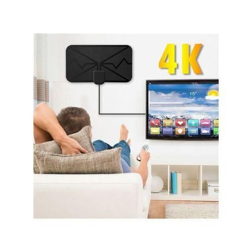 3600Miles Digital Antenna TV Indoor Signal Amplifier 4K UHD - Black - Black