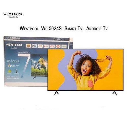Wp-5024S 50 inch - Frameless Android Smart FHD LED TV  + Free Wall Mount  - HDMI - Black